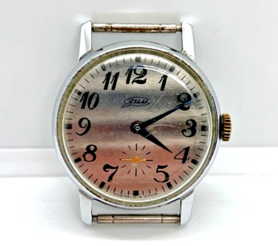 Reloj Zim De Colección Raro URSS Hombres Reparado Soviético Wris Original Militar Retro Antiguo Foto 1 de 4