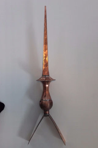 FINIAL, ROOF SPIRE. COPPER SCULPTURE.HAND MADE Cover