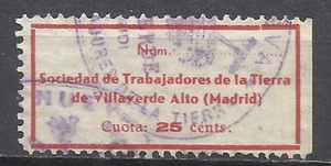 Q505Y-VIÑETA U.G.T. F.N.T.T.,SELLO GUERRA CIVIL MADRID 1936 SOCIEDAD TRABAJADORE - Imagen 1 de 1