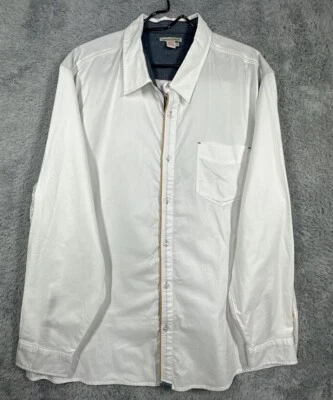 Рубашка мужская Carbon 2 кобальтовая размер XL белая с длинным рукавом на пуговицах повседневная хлопковая - Изображение 1 из 4