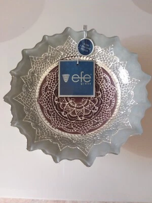 AKCAM EFE VIDRIO TURCO HECHO A MANO GRIS, MARRÓN, CUENCO PLATEADO 100% PLATA GENUINA  Foto 1 de 4