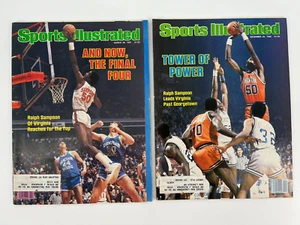 Sports Illustrated 2 Lot 1981 1982 - Raplph Sampson Univ Virginia Basketball - Picture 1 of 3