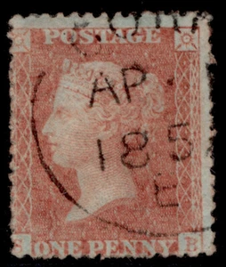 GB QV SG33, 1d orange-brown LC14, USED. Cat £60++ CDS SB - Picture 1 of 1