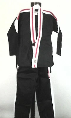 Uniforme de Karate BUSHIDO Niños Kimono Chaqueta/Pantalones JIU-JITSU TAE KWON DO 00/130 Nuevo Foto 1 de 4