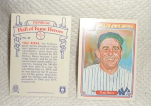 1983 DONRUSS--HALL OF FAME HEROES--YOGI BERRA--#24--ONE CARD - Picture 1 of 1