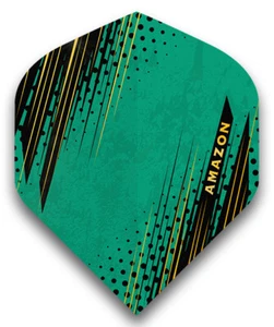 10 Sets of Amazon ORO Darts Flights, Extra Strong 100 Micron in Aqua & Gold - Picture 1 of 1