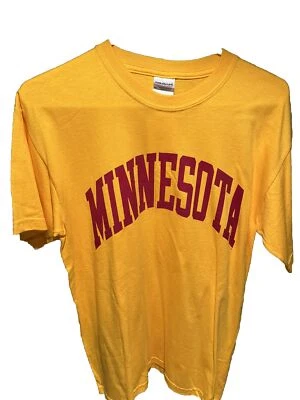 University of Minnesota Shirt Adult M Yellow Short Sleeve College Tee - Image 1 of 3