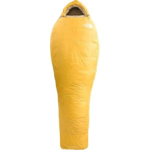 North Face Trail Lite 35 Down Sleeping Bag Long/Right Hand Yellow Khaki Stone - Picture 1 of 9
