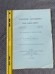 The Absorption of Water by Seeds - Picture 1 of 1