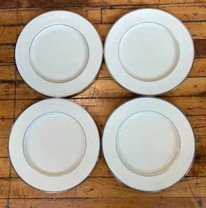 Lenox Montclair Platinum Trim China Dinner Plates 10.5" Lot of 4 - Picture 1 of 6