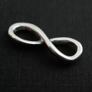 Colgante dije infinito suave de plata esterlina (se vende por PC) - Imagen 1 de 2