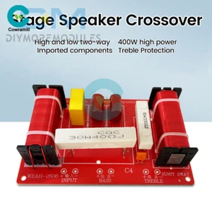 Einstellbare 2 Wege Frequenzweiche Filter Universal Audio Lautsprecher Frequenzteiler 400W - Bild 1 von 16