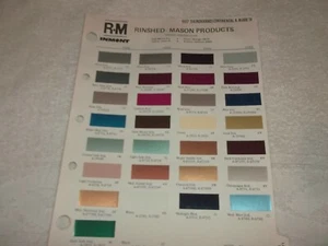 1977 Thunderbird MarkVI Rinshed-Mason Paint Chips and Codes - Bild 1 von 9