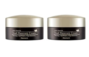 DEOPROCE Snail Recovery Cream 100g x 2 - Repairing & Hydrating K-Beauty - Picture 1 of 3