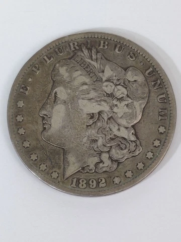1892 CARSON CITY MORGAN SILVER DOLLAR F-VF DETAILS Cover