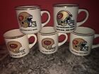 Set of 5 San Francisco 49ers Super Bowl cofee cups/mugs