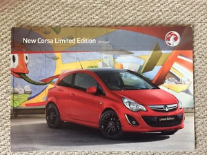 2011 models Vauxhall Corsa Limited Edition Car Brochure - Picture 1 of 5