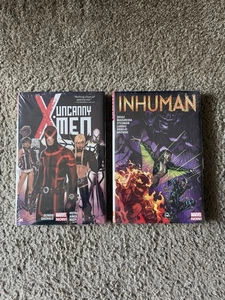 Uncanny X-Men Vol 1 Bendis Marvel (Hardcover, 2016) & Inhumans Brand New Sealed - Picture 1 of 2