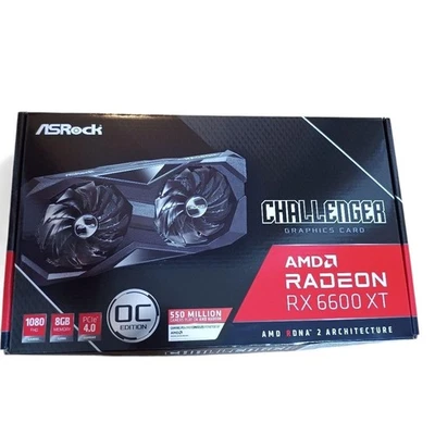 ASRock AMD Radeon RX 6600 XT 8GB OC GDDR6 scheda grafica NUOVA JP - Immagine 1 di 4