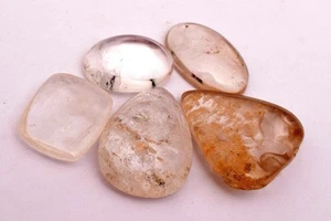 250 Cts. Natural Golden Rutilated Quartz Cabochon Certified Gemstone - Foto 1 di 3