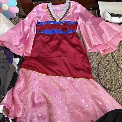 Disney Store Princess Mulan Costume Dress Sz 9/10 see Pics - Image 1 of 4