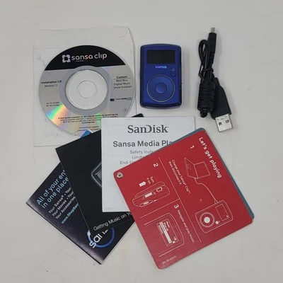 [Azul] Reproductor de MP3 SanDisk Sansa Clip - Radio FM - Enciende/No soporta carga Foto 1 de 4