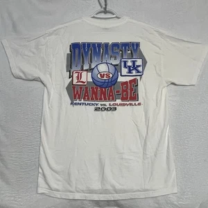 NCAA UK Kentucky Wildcats 2003 vs Louisville Basketball Shirt Mens Size LARGE - Picture 1 of 20