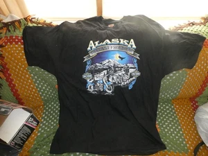 Chemise Harley Davidson Alaska Anchorage 3XL noire ours aigle dernière frontière - Photo 1/5