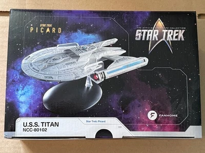 Fanhome Star Trek Picard Luna Class U.S.S. Titan NCC-80102. Used - Image 1 of 4