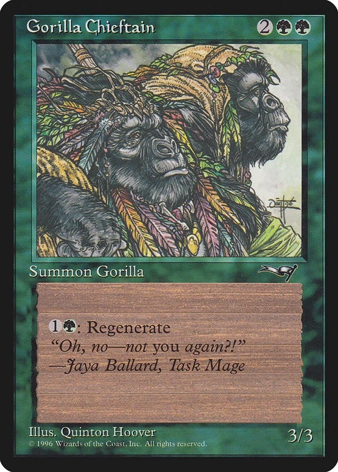 Gorilla Chieftain (2 Gorillas) 78 LP Normal Alliances MTG EN - Image 1 of 1