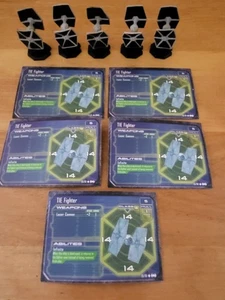Star Wars Miniaturen Raumschiff Battles #55 TIE Fighter Menge:5 - Bild 1 von 5