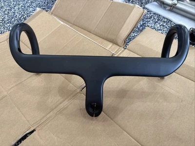 Integrated Carbon Road Handlebar 7/8” Racing Bicycle Drop Bar UD Matte - Image 1 of 3