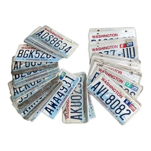 Box of 10 Washington License Plates Bulk Plates Great for Crafts/Resell - Picture 1 of 1