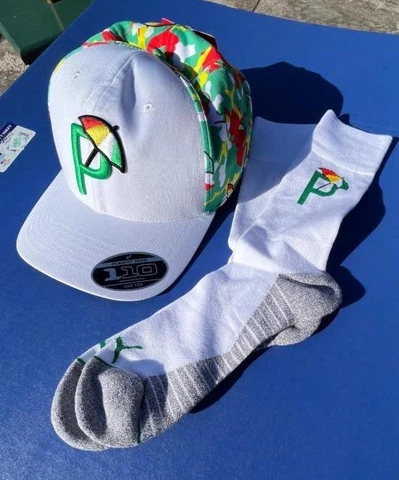 New Arnold Palmer Men's CAMO Style Golf Hat Cap & SOCKS w embroidered logo Cover