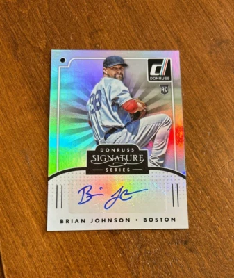 Brian Johnson 2016 Donruss Signature Series Rookie Auto SGS-BJ Gators Red Sox RC - Image 1 of 2