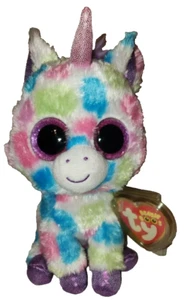 Ty Beanie Boos - WISHFUL Unicorn (Red Tag) 6" NEW MWMTs Plush Stuffed Animal Toy - Picture 1 of 9