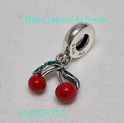 Ciondolo Charm Ciliegie Argento S925 ALE - Immagine 1 di 2