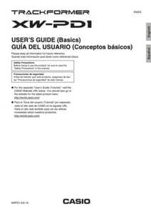 Users Guide & Intruction Manual for Casio Trackformer Synthesizer XW-PD1 - Picture 1 of 4