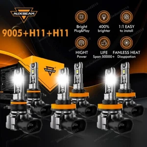 Faro LED + bombillas antiniebla 6500 k AUXBEAM 20000 LM para Jeep Grand Cherokee 2014-2017 - Imagen 1 de 12
