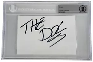 THE D.O.C. signed Index Card DOC Rap Rapper NWA Beckett Encapsulation - Picture 1 of 2