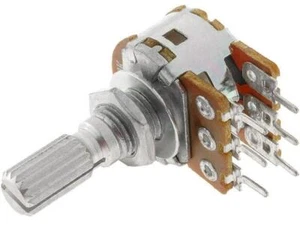 Potenciómetro lineal estéreo 10K; eje Ø6 mm 10 piezas - Imagen 1 de 1