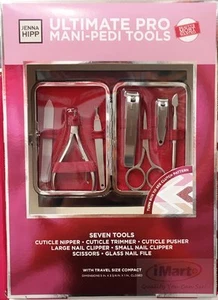Jenna Hipp Ultimate Pro Mani-Pedi 7-Piece Tool Kit + Travel Compact Case New 1 - Picture 1 of 4