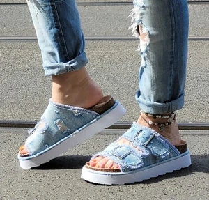 Colors of California Denim-Plateausandale Jeans HC.STORMY44 Damen