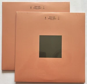 Bon Iver Sable Fable Vinyl Record New Sealed Split Salmon Colour Limited Edition - Foto 1 di 8