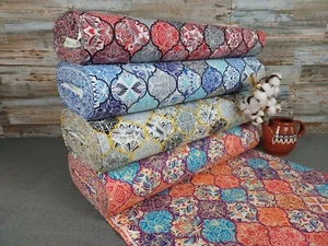 240cm Popeline Baumwolle Stoff Baumwollstoff Meterware Orientalisch ÖKO-TEX - Bild 1 von 16