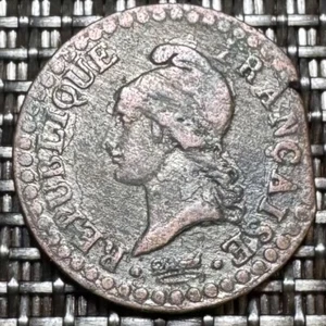 PIECE DE 1 CENTIME DUPRÉ L’AN 6 A (1297) VOIR PHOTOS - Imagen 1 de 2