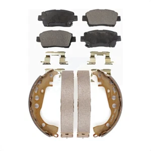 Front Rear Ceramic Brake Pads Drum Shoes Kit For Toyota Prius Scion xB xA Celica - Picture 1 of 2