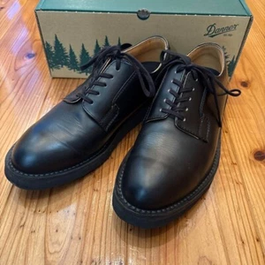 Danner Men's Postman Shoes Dress Shoes Black Glass Leather US8.5 Used From Japan - Picture 1 of 11
