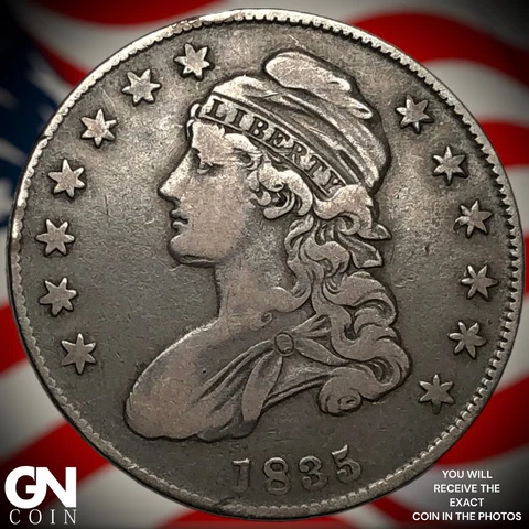 1835 Capped Bust Half Dollar  Q5684 Cover