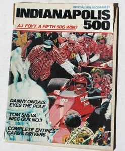 Indianapolis Motor Speedway 1978 Indy 500 Programa Oficial Ganador Al Our Sr -- - Imagen 1 de 1